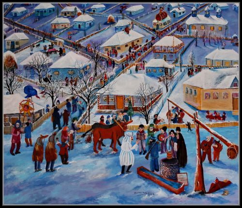 Calistrat Robu - Craciun  Ulei pe pânză 120x100 -2008