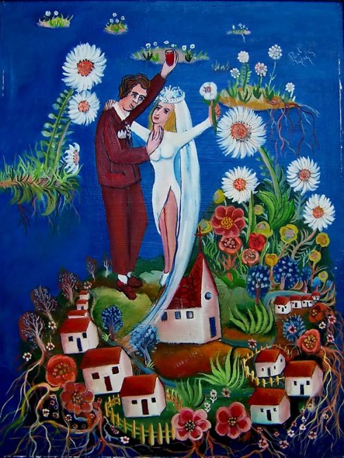 Paul Razvan Robu - „Nunta”  ulei- panza 40 x 30