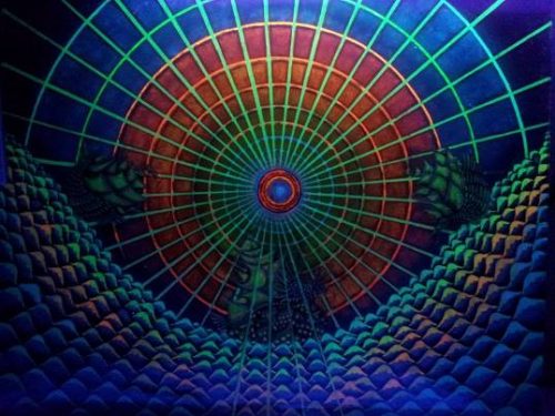 ” Eclipsa 2” (Glow in the dark) ulei-sticla 60x45