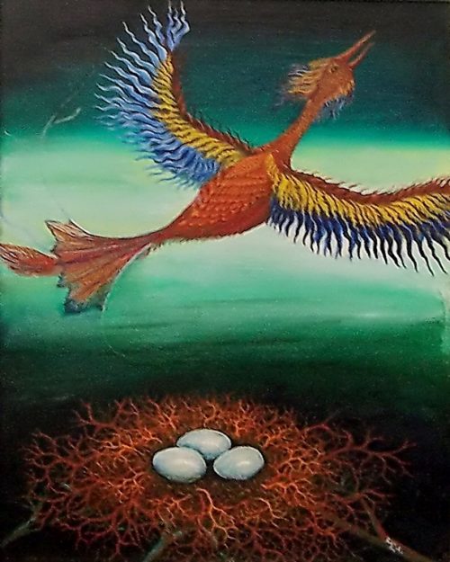 Paul Razvan Robu - „Pasare” ulei- panza 50 x40